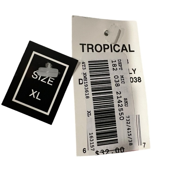 HAWAIIAN PRINT BUTTON DOWN SHIRT SIZE XL - Picture 2 of 5